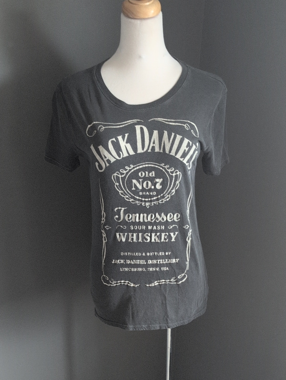 Lucky Brand Jack Daniels Graphic Tee with Vintage Print Small